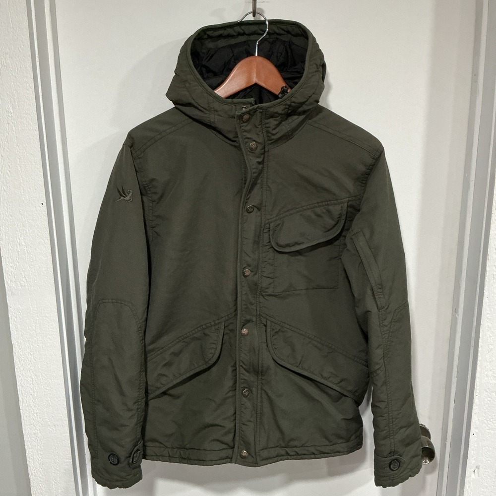 I. Spiewak Insulated, Hooded Utility Field Jacket, Olive Green, Large, Gorpcore